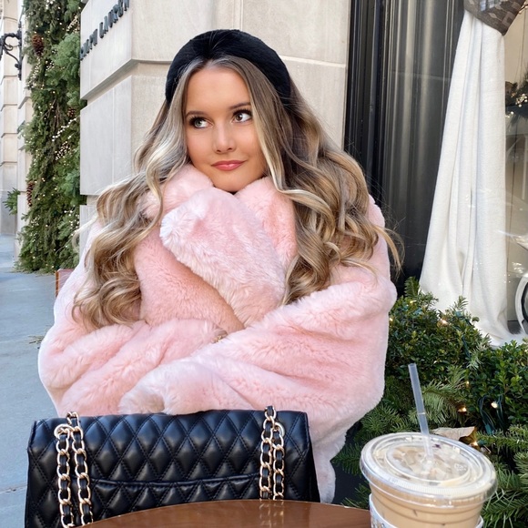 Victoria's Secret Jackets & Blazers - Victoria’s Secret Pink Faux Fur Coat